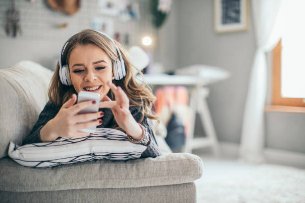 istock Having fun listening to music 939042584