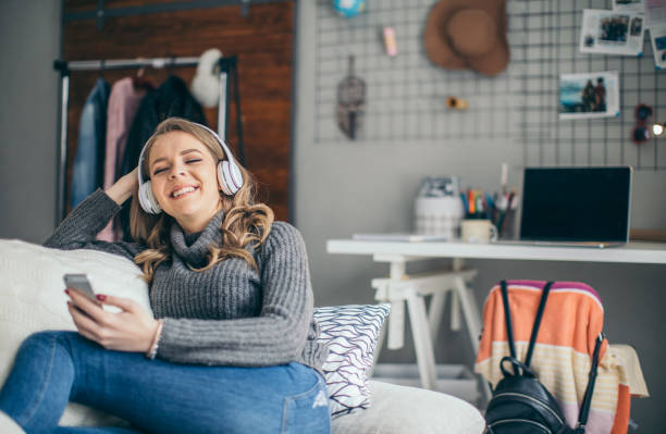 istock Having fun listening to music 939043186