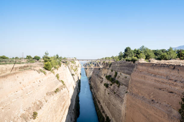 istock Corinthian canal in Greece 939043494