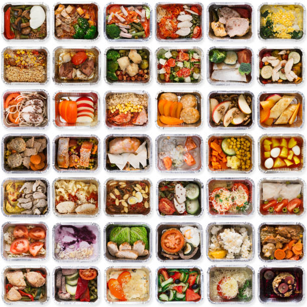 istock Set of take away food boxes at white background 939043614