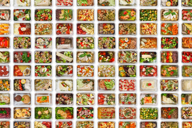 istock Set of take away food boxes at white background 939043688