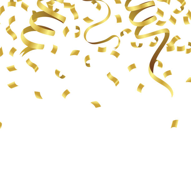 istock Stock vector illustration defocused gold confetti isolated on a transparent background 939046886