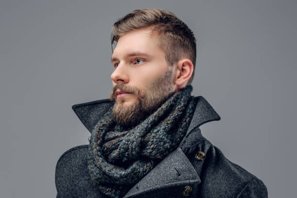 istock Portrait of bearded man  in a grey jacket. 939048226