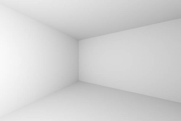 istock Corner of abstract white empty room 939048350