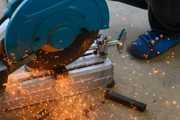 istock Circular fiber blade sawing machine 939052416