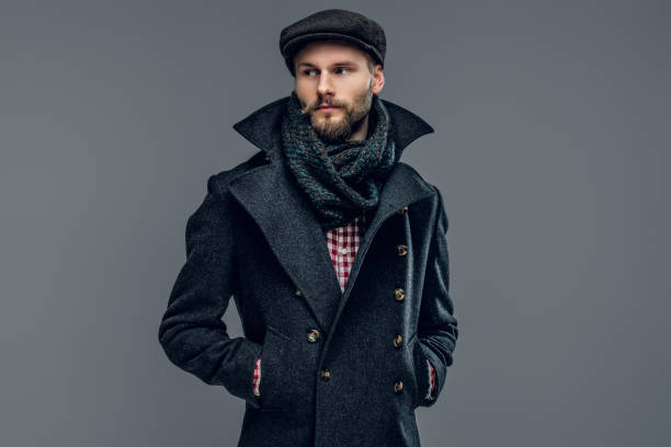 istock Portrait of bearded male dressed in a grey jacket. 939062290