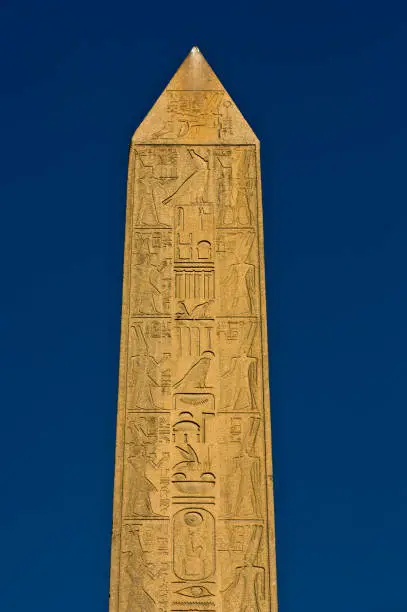 Obelisk of Hatshepsut in the temple of Karnak, Luxor, Egypt