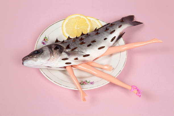 lemon fish pink plate doll and thorns
