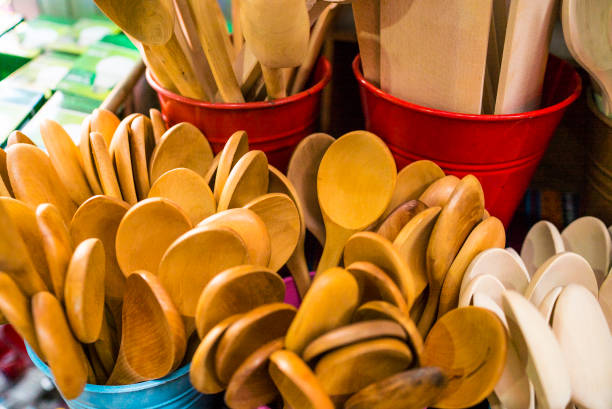 istock wooden handmade spoon 939111310
