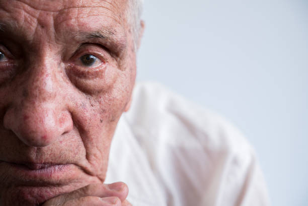 istock Old man portrait closeup 939111822