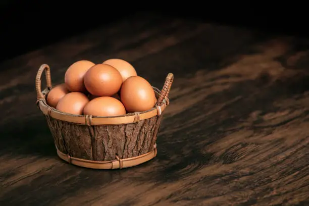 Photo of eggs in a basket