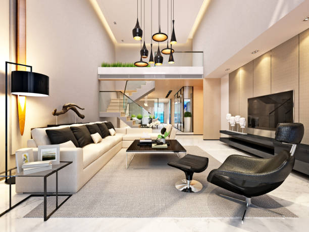 istock 3D render of Living Room 939113820