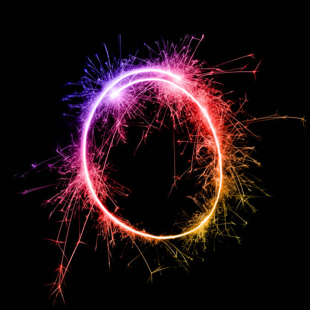 istock Number and english alphabet from colorful sparkler 939116898