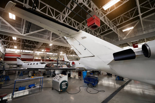 istock Aircraft in the hangar 939117488