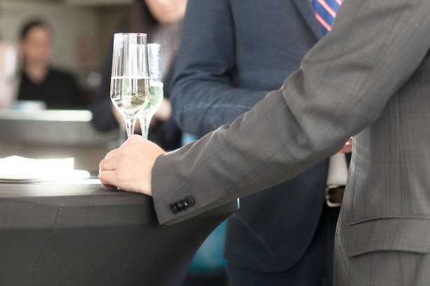 businessman at cocktail party