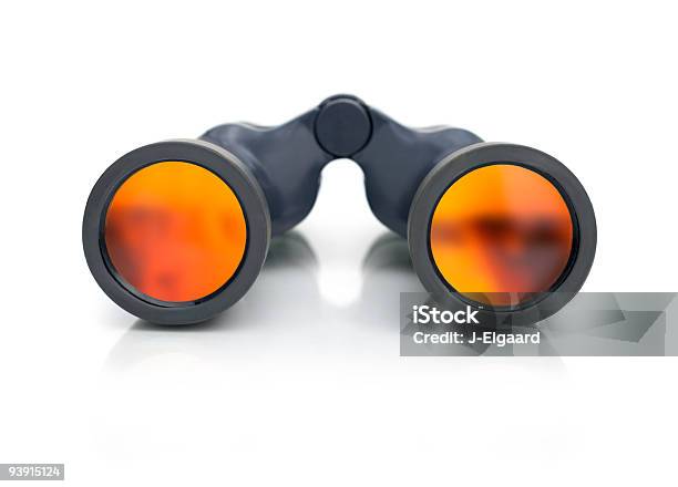 Binocular Coloca Sobre Blanco Foto de stock y más banco de imágenes de Binoculares - Binoculares, Fondo blanco, Recortable
