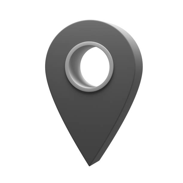 istock Black map pin and signal symbol isolated on white background 939152880