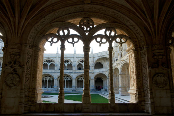 istock Jeronimos Monastery - detail of decorations 939154058