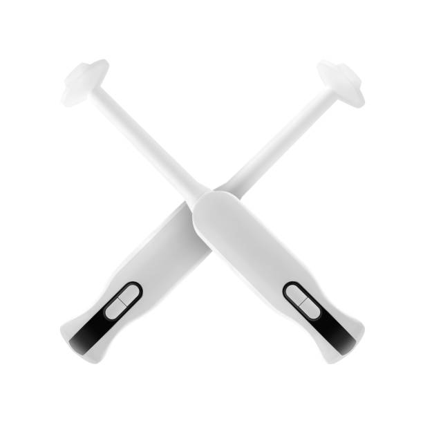 istock Home appliance - Two srossed Kitchen immersion blender isolated 939154726