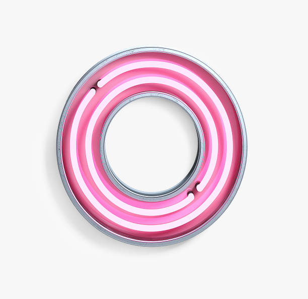 istock Bright Neon Font. Number 0 939169422