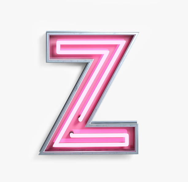 istock Bright Neon Font. Letter Z 939169580