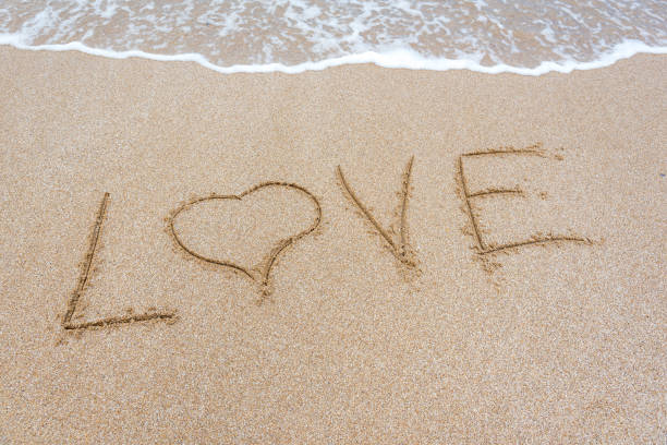 istock The word love in the sand on the beach 939171852