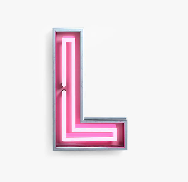 istock Bright Neon Font. Letter L 939172328