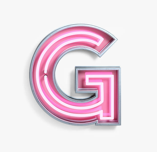 istock Bright Neon Font. Letter G 939173084