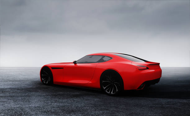 istock Red sportscar outdoors 939180800