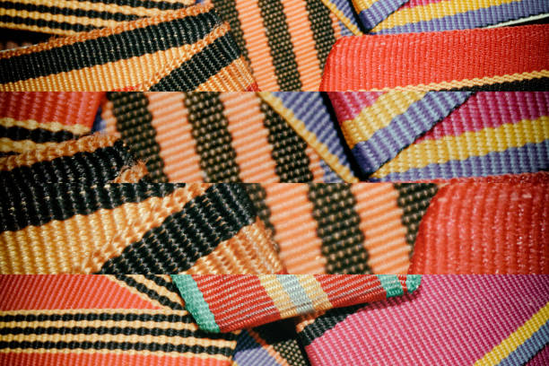 istock Ribbons texture, macro textile background for web site or mobile devices, fabric swatch 939180812