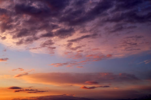 istock Beautiful stormy sunset sky. Cloudy abstract background. 939199222