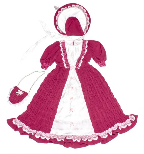 party costume for girl on white background