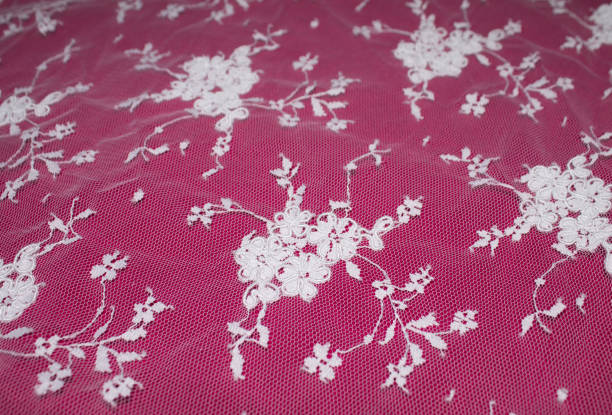 istock background beautiful white lace flowers on a pink 939209182