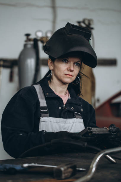 istock Strong woman on hard job 939210730
