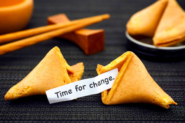 istock Paper strip with phrase Time fot Change from fortune cookie 939214598