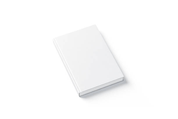 istock Blank white hard cover book mock up, top view from the side 939218394
