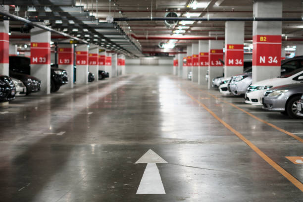 istock Blurred background abstract and can be illustration to article of Parking garage 939219630