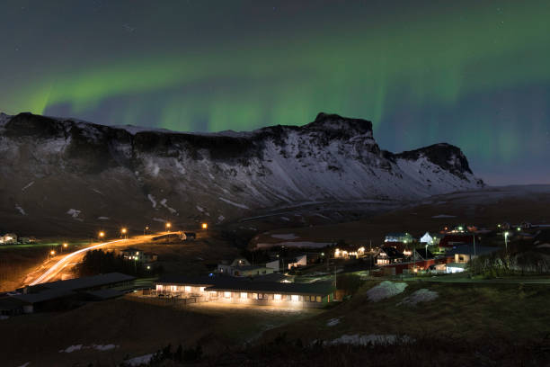 istock The northern light aurora over Vik town in winter 939222806