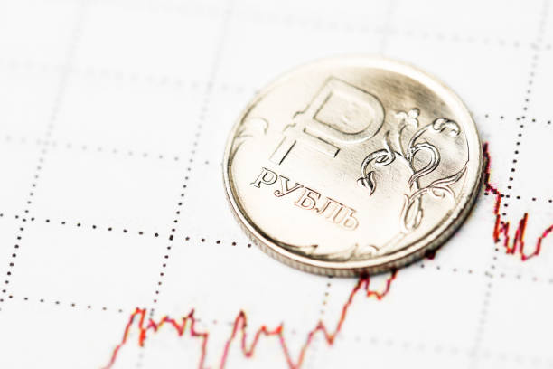 istock Ruble exchange rate on international stock exchanges. 939232088