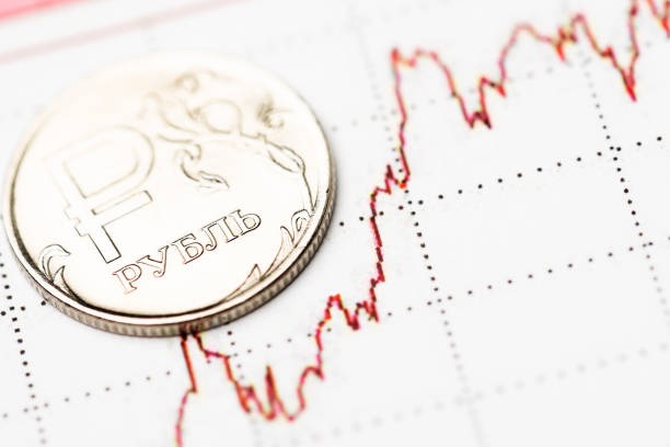 istock Ruble exchange rate on international stock exchanges. 939232094