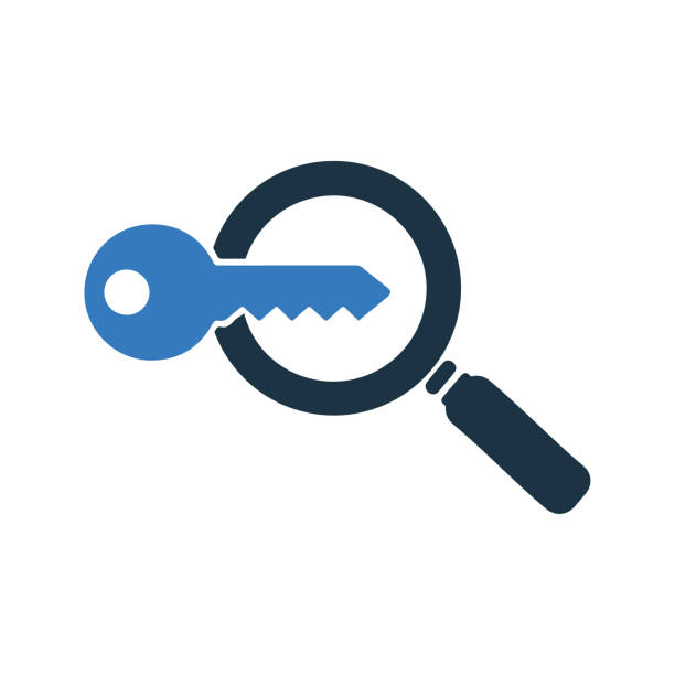 Keyword Research Icon Keyword meta description stock illustrations