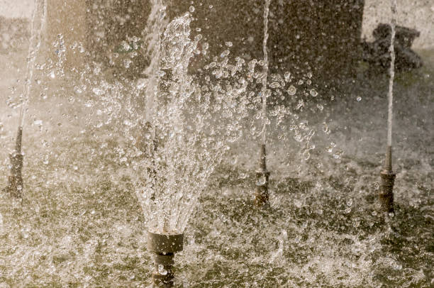 istock Fountain. Waterfalls. Drops of fresh pure water 939250636