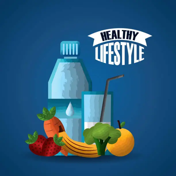 Vector illustration of healthy lifestyle sport gym