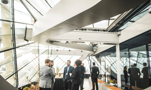 istock Businesspeople at a meet and greet 939262758