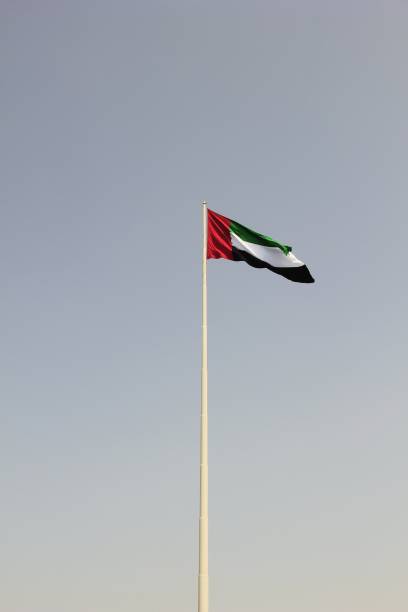 istock United Arab Emirates flag on white mast 939272916