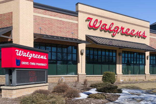 Walgreens Store Exterior and Sign stock photo