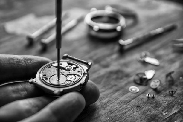 istock Watchmaker is repairing the mechanical watches in his workshop 939284670