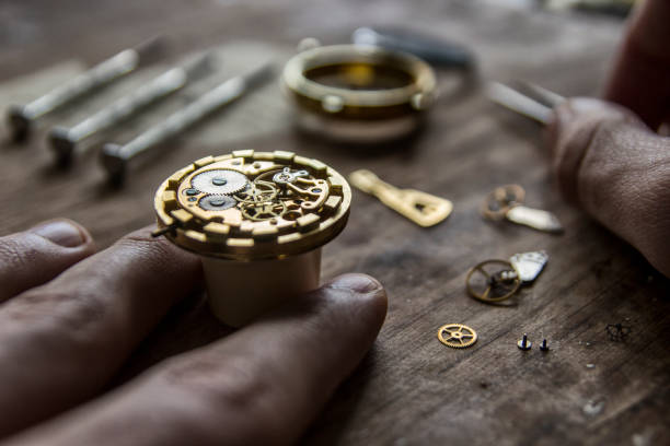 istock Mechanical watch repair 939286826