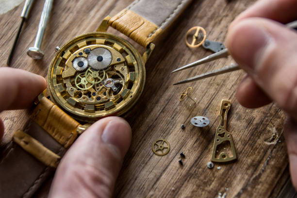 istock Watchmaker is repairing the mechanical watches in his workshop 939287142