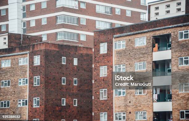 Old Apartment Buildings In London Stock Photo - Download Image Now - Housing Development, Housing Problems, London - England